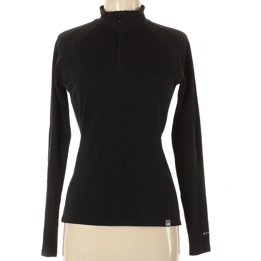 {The North Face} Black 1/4 Zip Pullover
